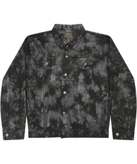 Colortone Tie-dye Denim Jacket - Crystal Black