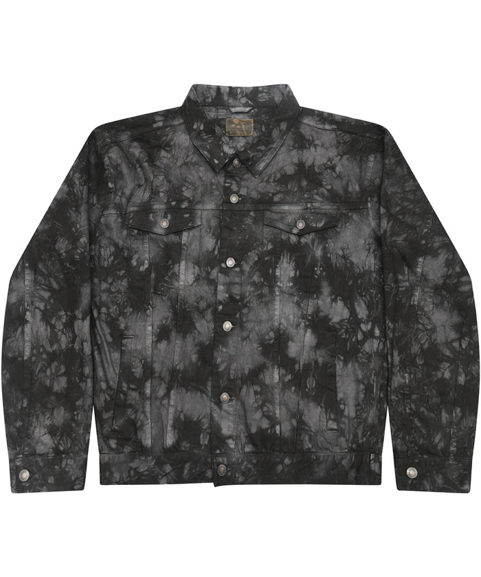 Colortone Tie-dye Denim Jacket - Crystal Black