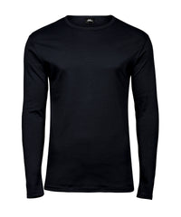 Tee Jays Long Sleeve Interlock Tee - Black