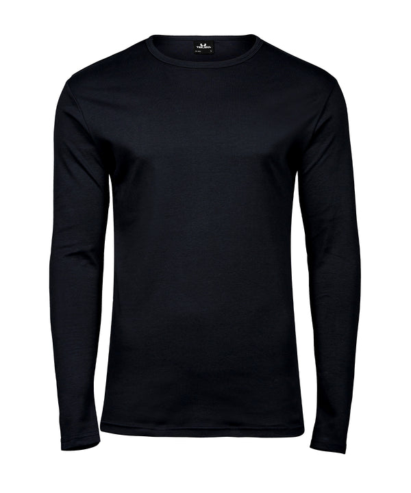 Tee Jays Long Sleeve Interlock Tee - Black