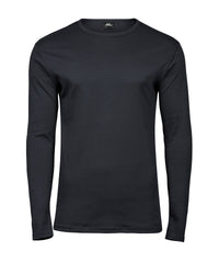Tee Jays Long Sleeve Interlock Tee - Dark Grey