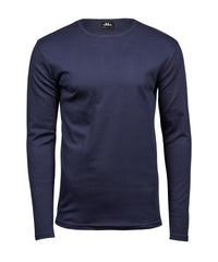 Tee Jays Long Sleeve Interlock Tee - Navy
