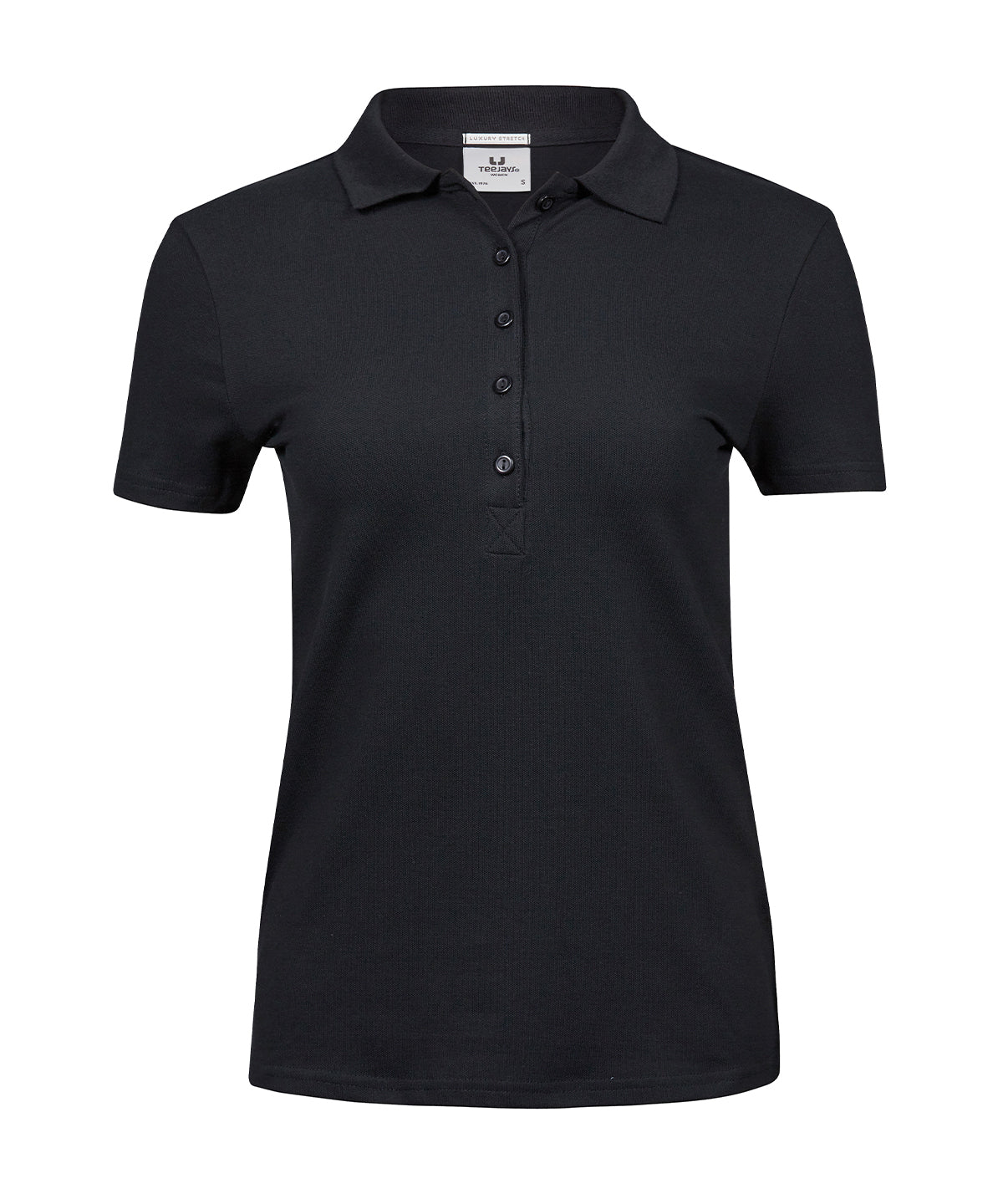 Tee Jays Women’s Luxury Stretch Polo - Black