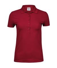 Tee Jays Women’s Luxury Stretch Polo - Deep Red