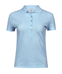 Tee Jays Women’s Luxury Stretch Polo - Light Blue