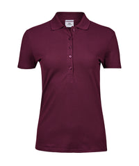 Tee Jays Women’s Luxury Stretch Polo - Wine