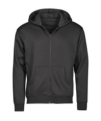 Tee Jays UNLABELED Hooded Full-zip Sweatshirt - Black
