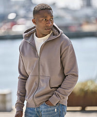 Tee Jays UNLABELED Hooded Full-zip Sweatshirt - Black