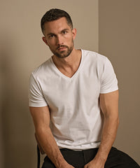 Tee Jays Stretch V-neck Tee - Black