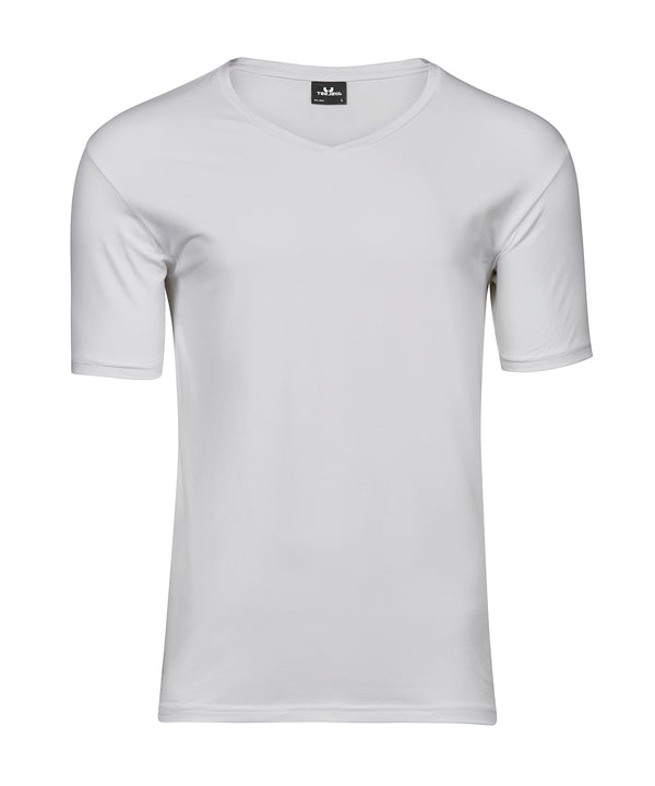 Tee Jays Stretch V-neck Tee - White