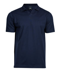 Tee Jays Luxury Stretch V-neck Polo - Navy
