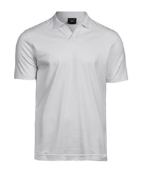 Tee Jays Luxury Stretch V-neck Polo - White