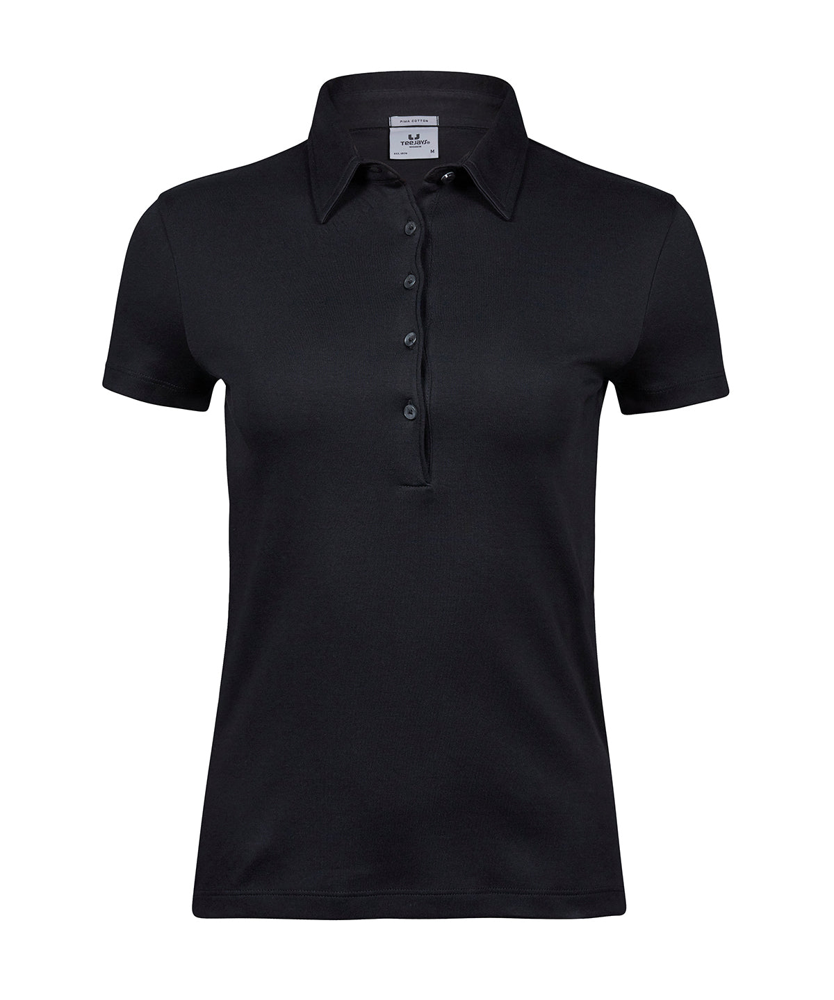 Tee Jays Women’s Pima Cotton Polo - Black