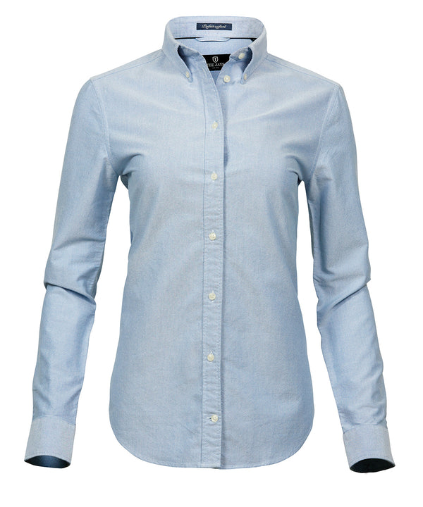 Tee Jays Women’s Perfect Oxford Shirt - Light Blue