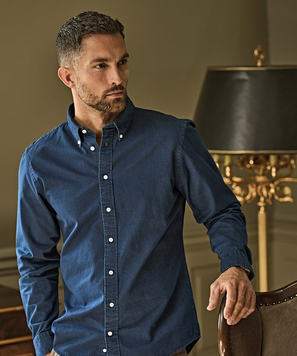 Tee Jays Casual Twill Shirt - Indigo