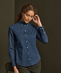 Tee Jays Women’s Casual Twill Shirt - Indigo