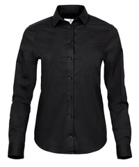 Tee Jays Women’s Stretch Luxury Shirt - Black