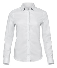 Tee Jays Women’s Stretch Luxury Shirt - White