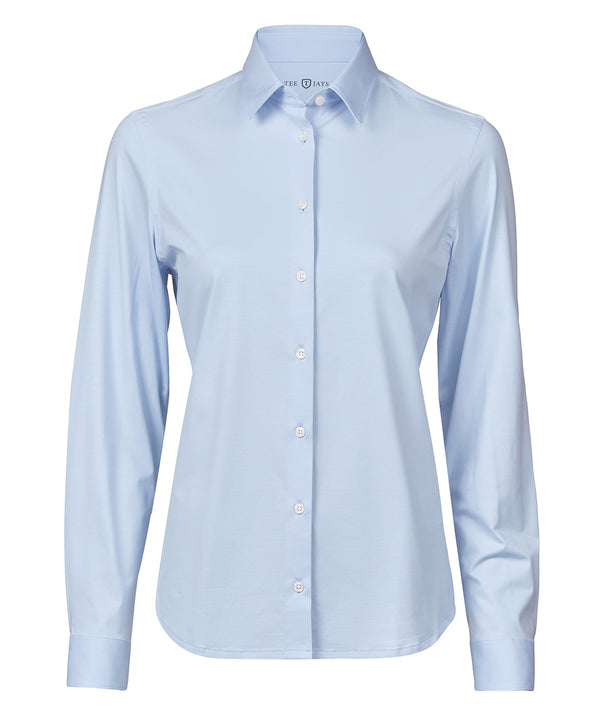 Tee Jays Women’s Active Stretch Shirt - Light Blue