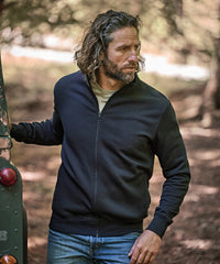 Tee Jays Full-zip Sweat Cardigan - Black*