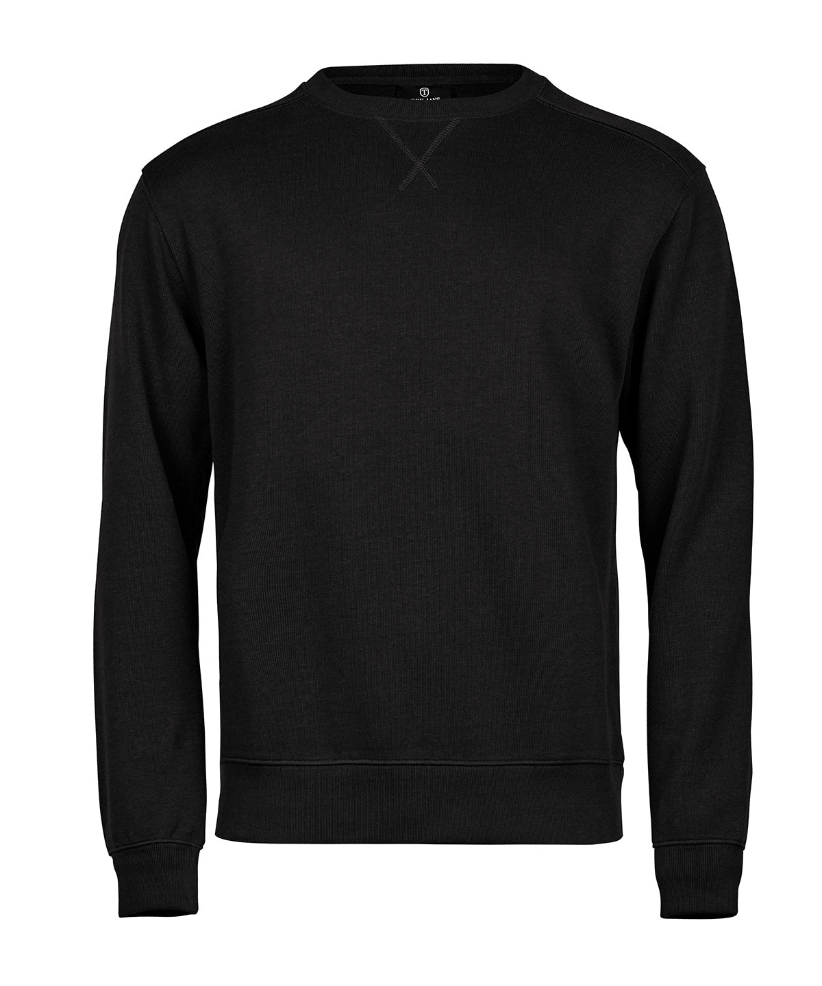 Tee Jays Ribbed Interlock Crew Neck - Black