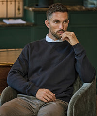 Tee Jays Ribbed Interlock Crew Neck - Black