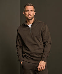 Tee Jays Ribbed Interlock Half-zip - Black