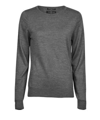 Tee Jays Women’s Crew Neck - Grey Melange
