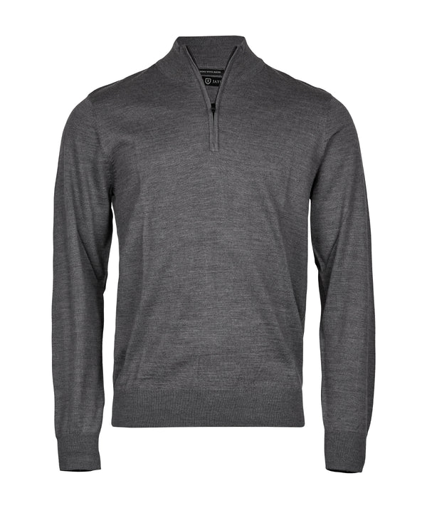 Tee Jays Half-zip - Grey Melange