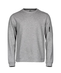 Tee Jays Athletic Crew Neck Sweatshirt - Heather Grey