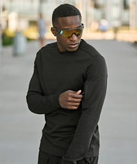 Tee Jays Athletic Crew Neck Sweatshirt - Black