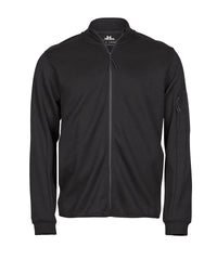 Tee Jays Athletic Full-zip Sweatshirt - Black