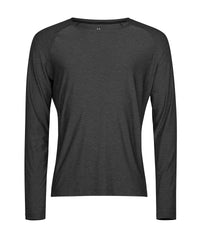Tee Jays Long Sleeve CoolDry Tee - Black Melange