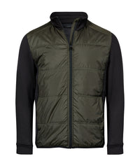 Tee Jays Hybrid-stretch Jacket - Deep Green/Black
