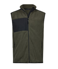 Tee Jays Mountain Fleece Bodywarmer - Deep Green/Black