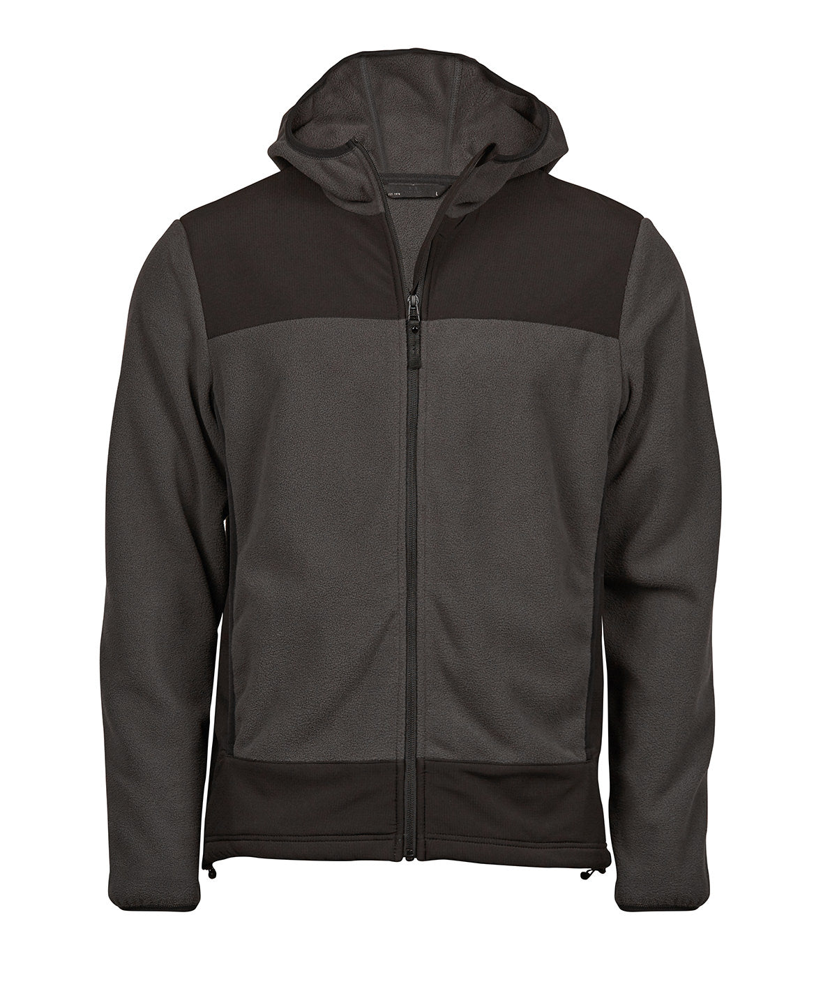 Tee Jays Mountain Hooded Fleece - Asphalt/Black