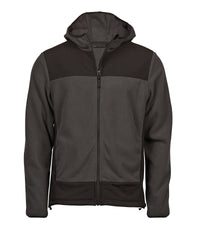 Tee Jays Mountain Hooded Fleece - Asphalt/Black