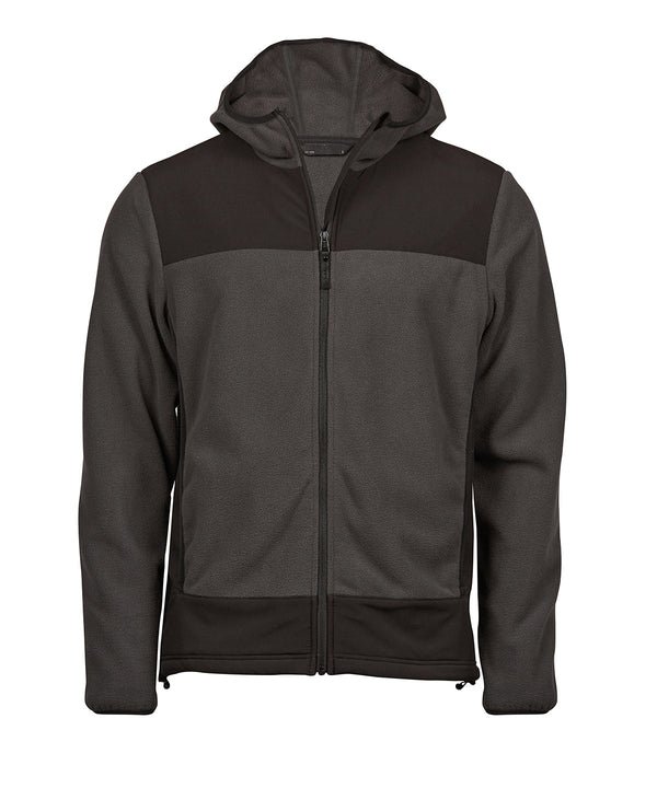 Tee Jays Mountain Hooded Fleece - Asphalt/Black