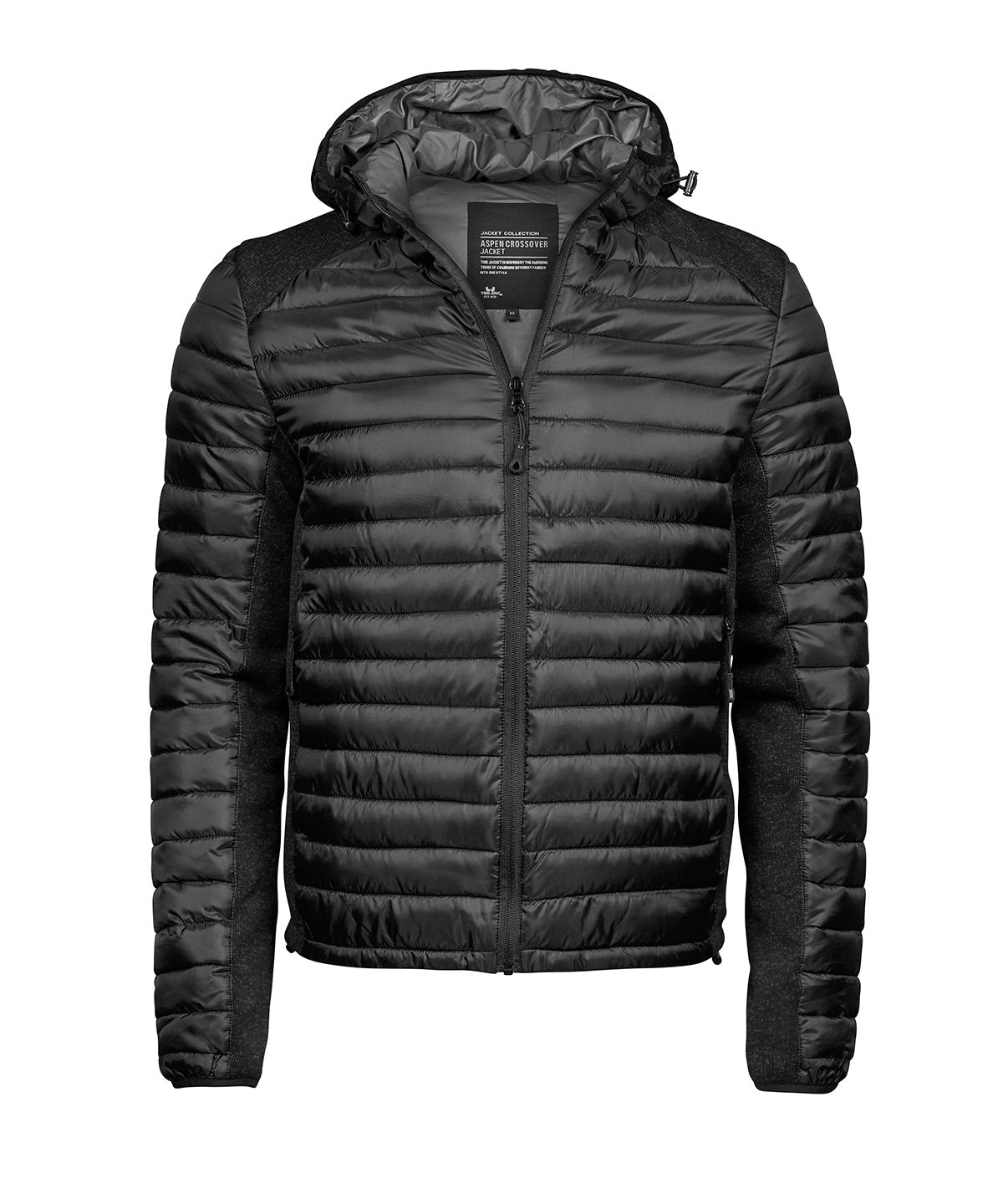 Tee Jays Hooded Outdoor Crossover - Black/Black Melange