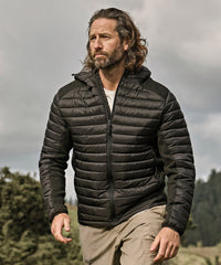 Tee Jays Hooded Outdoor Crossover - Black/Black Melange