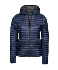 Tee Jays Women’s Hooded Outdoor Crossover - Navy/Navy Melange