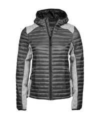 Tee Jays Women’s Hooded Outdoor Crossover - Sport Grey/Grey Melange