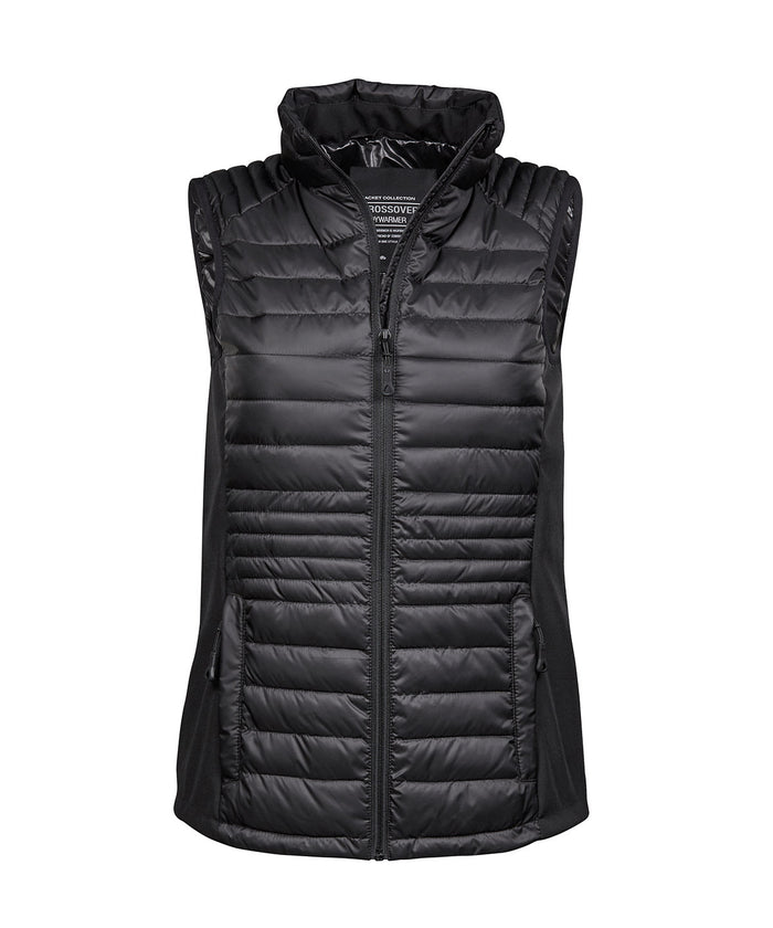 Tee Jays Women’s Crossover Bodywarmer - Black/Black/Black