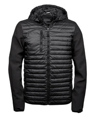 Tee Jays Hooded Crossover Jacket - Black/Black