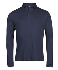 Tee Jays Pima Cotton Long-sleeve Polo - Navy