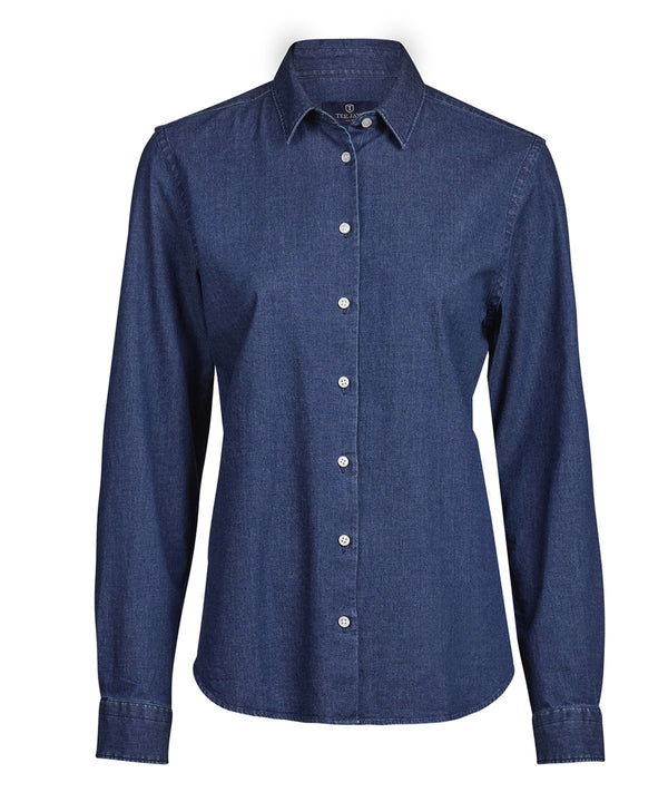 Tee Jays Women’s Denim Shirt - Blue Denim
