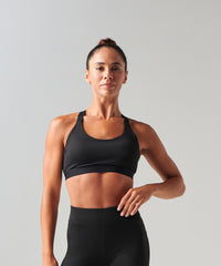 Tombo Medium Impact Core Bra - Black