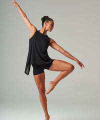 Tombo Women's Open Back Vest - Black