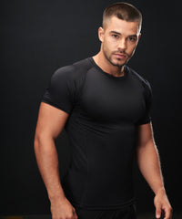 Tombo Slim Fit T-shirt - Black/Black