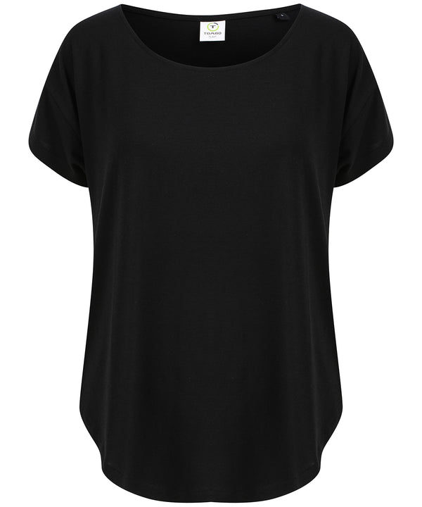 Tombo Scoop Neck T - Black